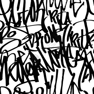 嘻哈服饰涂鸦背景图案脚本织物音乐滑板街道写作纺织品墨水划痕刻字设计图片