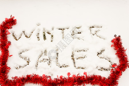 写作冬季销售额背景图片