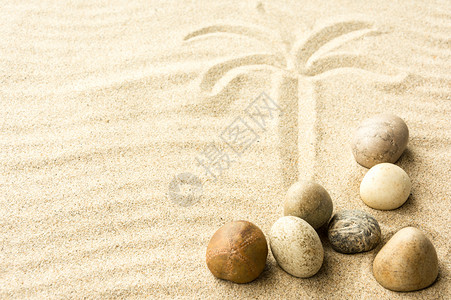 沙石团体阳光风景海岸海滩黄色杂色金子背景图片