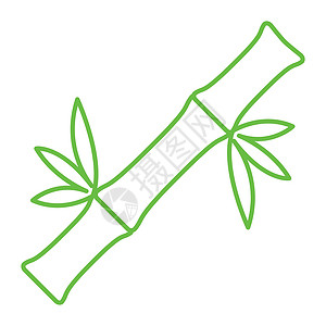 竹子细线卡通片植物背景图片