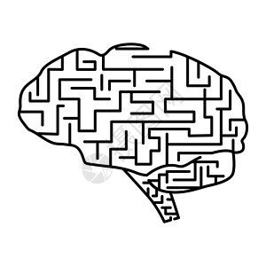 迷宫大脑背景图片