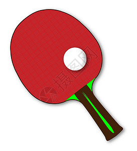 表 网球蝙蝠插图游戏艺术绘画运动球拍乒乓背景图片
