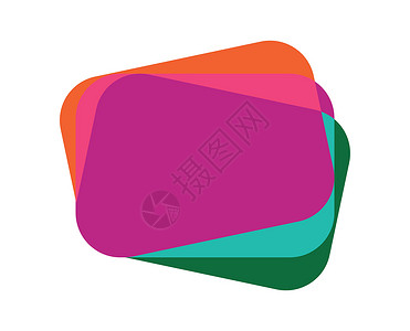 抽象重叠彩色车海浪长方形商业标签创造力艺术品运动艺术卡片正方形背景图片