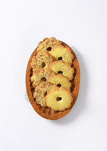 加内斯特列利饼干花形高架小吃食物美食饼干香草味巧克力背景图片