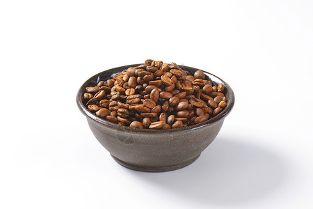 烤咖啡豆制品陶瓷咖啡贸易团体棕色背景图片