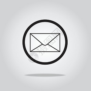 邮件图标 它制作图案矢量图插图互联网白色信封网站电子邮件通讯网络商业邮政背景图片