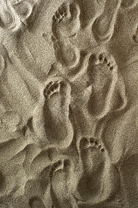 圣地的脚印打印假期海滩背景图片