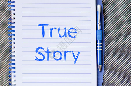 笔记本上真实故事的概念证据记忆小说文学真相叙述记事本评书历史叙事背景图片
