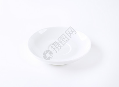 空白调色盘陶瓷陶器盘子餐具白色圆形背景图片