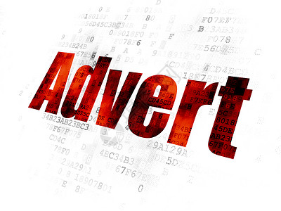 数字背景上的广告概念广告推广战略技术营销像素化网络展示互联网销售电脑背景图片