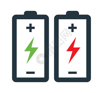 带有 Flash 图标设计的电池闪电力量指标电气充电器碱性插图活力细胞容量背景图片