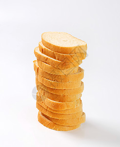 切片白面包面包背景图片