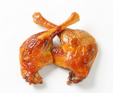 烤鸭腿皮肤鸡腿鸭子家禽食物背景图片