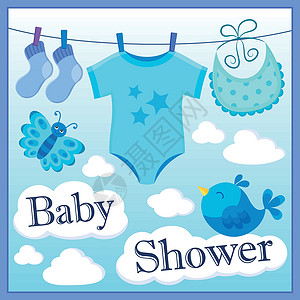 婴儿淋浴主题图1背景图片