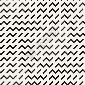 不规则迷宫形状平铺当代平面设计 矢量无缝黑白花纹几何学打印创造力墙纸装饰品马赛克黑色纺织品包装织物背景图片