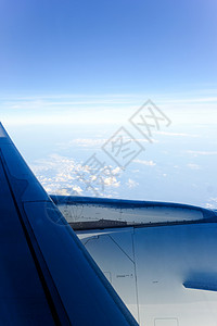 从飞机窗口查看鸟瞰图发动机假期内饰陆地运输车辆机翼引擎方式背景图片