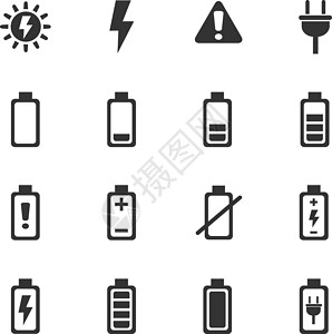 电池图标 se充值圆柱图表收费电气碱性来源插图原子技术背景图片