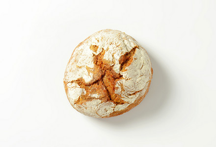 新鲜圆面包面包背景图片