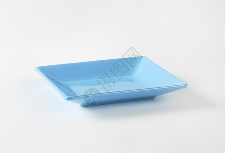 矩形蓝色板陶器陶瓷餐具蓝色制品长方形点心盘背景图片