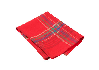 红色和蓝色的垫子餐垫纺织品折叠织物棉布餐巾纸背景图片