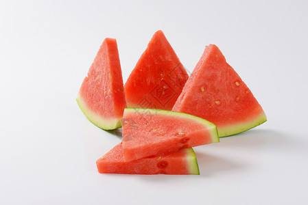 西瓜片红色水果食物多汁的高清图片素材