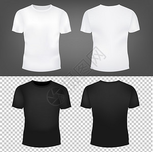 恤模板系列黑色设计衣服白色t恤男生纺织品男孩裙子短裤背景图片