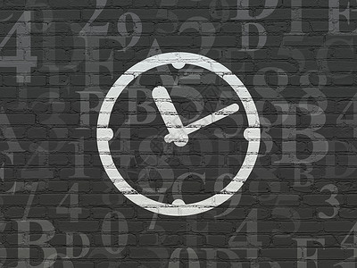 背景墙上的时间概念时钟日程数字倒数建筑黑色历史字母手表灰色绘画背景图片