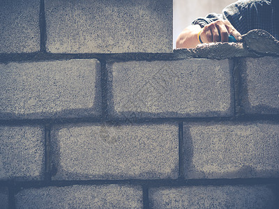 砖砖建工是建筑墙壁瓦工工人男人建筑学石匠砖块建设者石工工匠房子背景图片