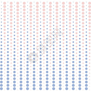 矢量半色调点 粉红色和蓝色柔和的色彩俱乐部马赛克圆圈磁盘插图圆形坡度车轮印迹白色背景图片