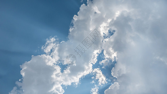 白毛云风景白色天空天气蓝色场景自由阳光空气背景图片