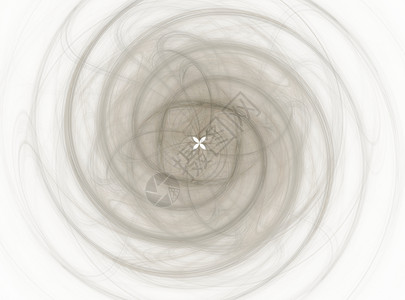 灰色花卉抽象分形 spira 的 3D 渲染背景图片