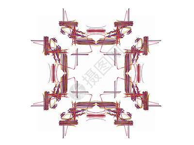具有多彩花纹的抽象分形紫色白色样本创造力正方形艺术渲染插图背景图片