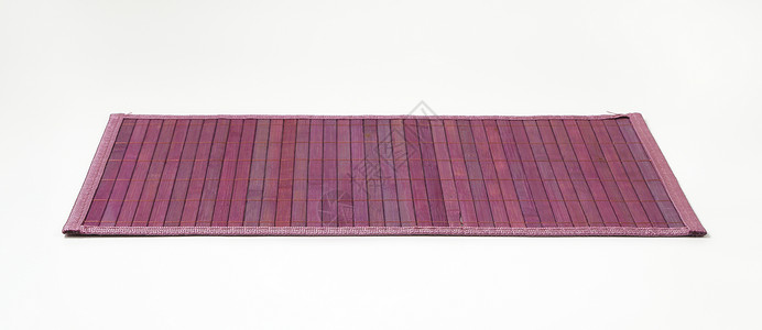 紫花竹地垫紫色餐垫矩形台垫背景图片