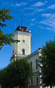 塔楼大楼蓝色古董尖顶建筑学天堂历史城市背景图片