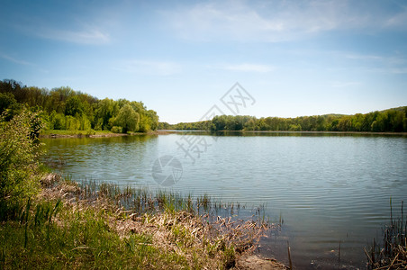 白湖 乌克兰 哈尔科夫的春天高清图片