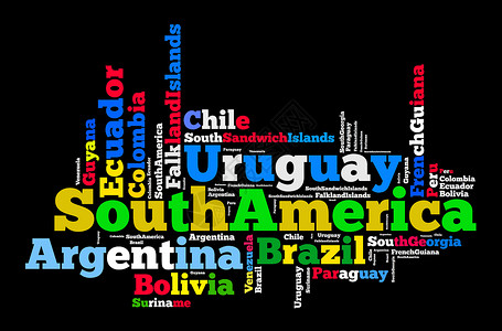 南美洲国家的字云乌云背景图片