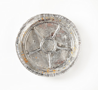 铝泡沫烘烤锅平底锅用具蛋糕盘高架厨房圆形铝箔锡纸背景图片