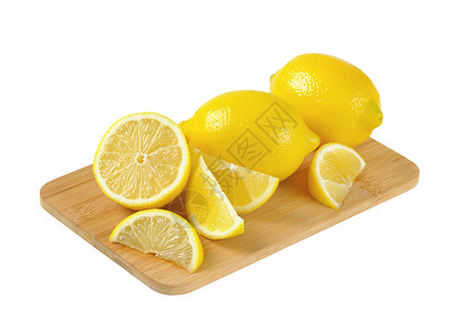 和切片的柠檬楔子宿舍黄色食物水果横截面高清图片