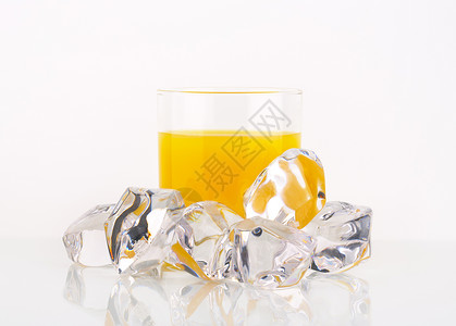 橙汁杯果汁食物液体橙子立方体水果饮料背景图片