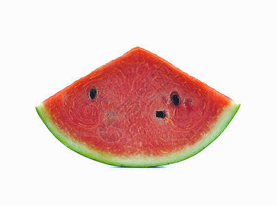 白色背景上孤立的西瓜水果绿色甜点食物红色成熟高清图片素材
