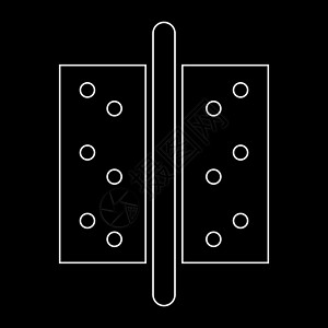 白色路径图标的门辅助器配饰入口房子出口视孔办公室圆柱器具安全锁孔背景图片