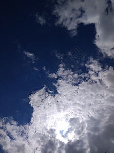 阳光照耀的云朵射线蓝色天气天堂戏剧性风暴白色多云天空背景图片
