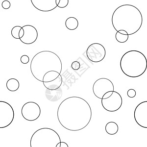 圆圈花纹带圆圈的无缝黑白花纹纹理创造力插图装饰品艺术品包装格子灰色剥离织物装饰背景