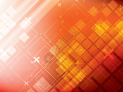 未来技术抽象背景 总结背景互联网黄色电脑红色橙子网络辉光数据横幅艺术背景图片