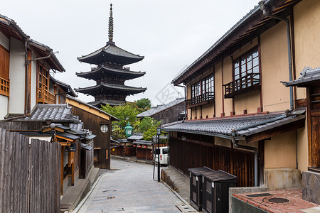 京都市建筑街道旅行建筑学地标宝塔神道景观文化村庄高清图片