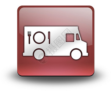 图标 按钮 平方图食品卡车纽扣小吃午餐插图零食象形厨房早餐贴纸食物背景图片