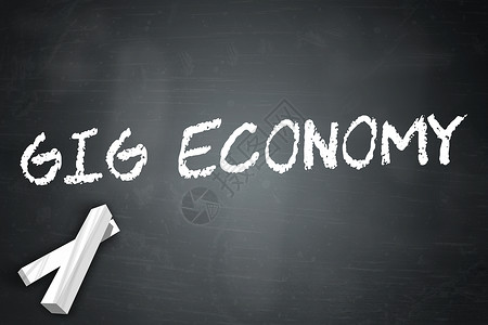 黑板吉格经济背景图片