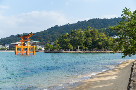 宫岛的树岛神社巨大的高清图片素材