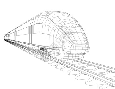高速列车开动背景图片