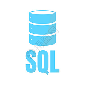 素材数据库SQL 数据库图标徽标设计 UI 或 UX Ap硬盘程序员数据中心品牌网络服务器技术软件插图贮存背景